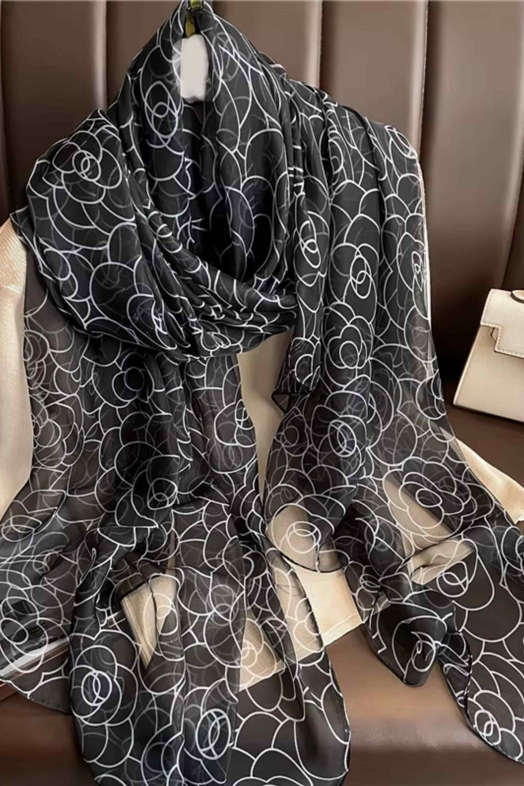 Premium Floral Chiffon Scarf for Women — Lightweight Elegant Shawl & Wrap | Valentines Gift Shop Nairobi