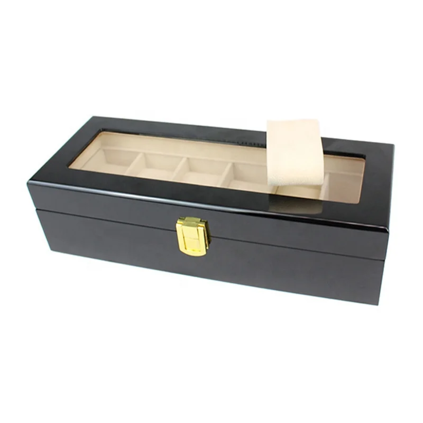 Premium Wooden 6-Slot Watch Organizer Box – Luxury Watch Display Case in Kenya
