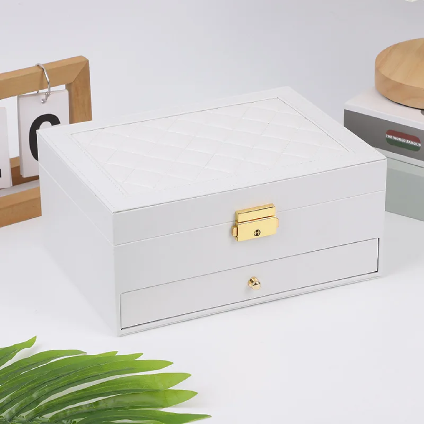 2 tier jewery organizer box