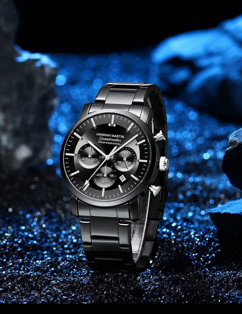 Hannah Martin HM113 Men’s Watch – Black Stainless Steel Chronograph Watch in Nairobi Kenya