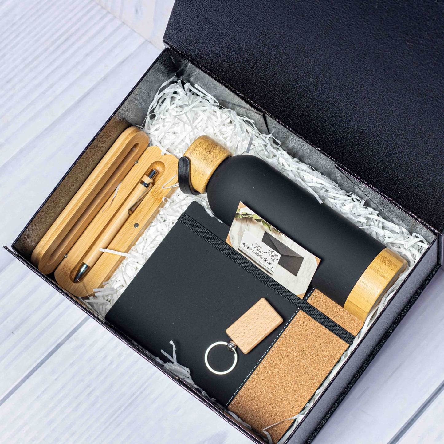 Executive Corporate Gift Set – Premium Pen, Notebook, Flask &amp; Key Holder (KES 5,000)