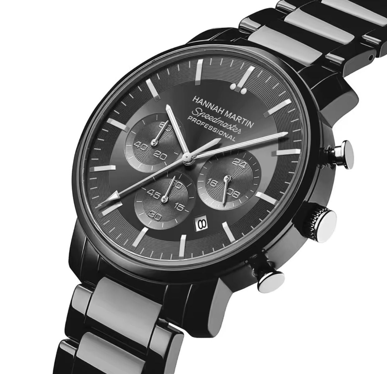 Hannah Martin HM113 Men’s Watch – Black Stainless Steel Chronograph Watch in Nairobi Kenya