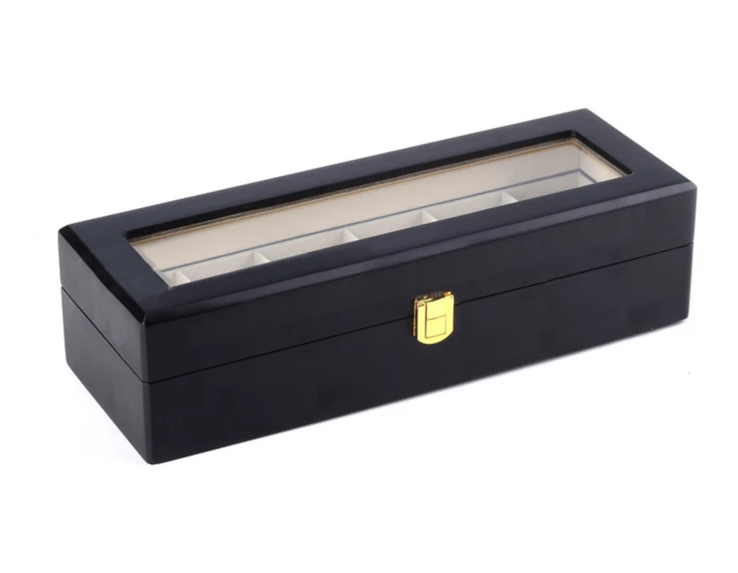 Premium Wooden 6-Slot Watch Organizer Box – Luxury Watch Display Case in Kenya