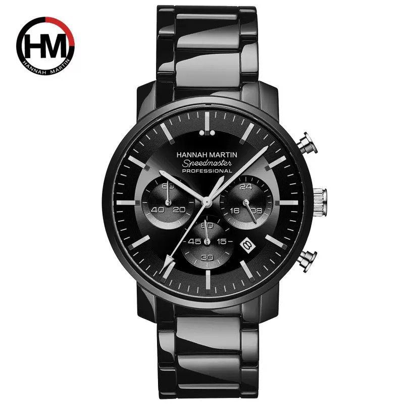 Hannah Martin HM113 Men’s Watch – Black Stainless Steel Chronograph Watch in Nairobi Kenya