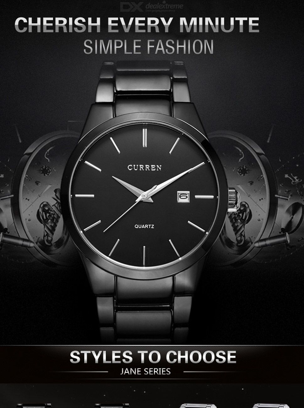Curren 8106 Black Men’s Watch – Sleek Executive Gift Edition