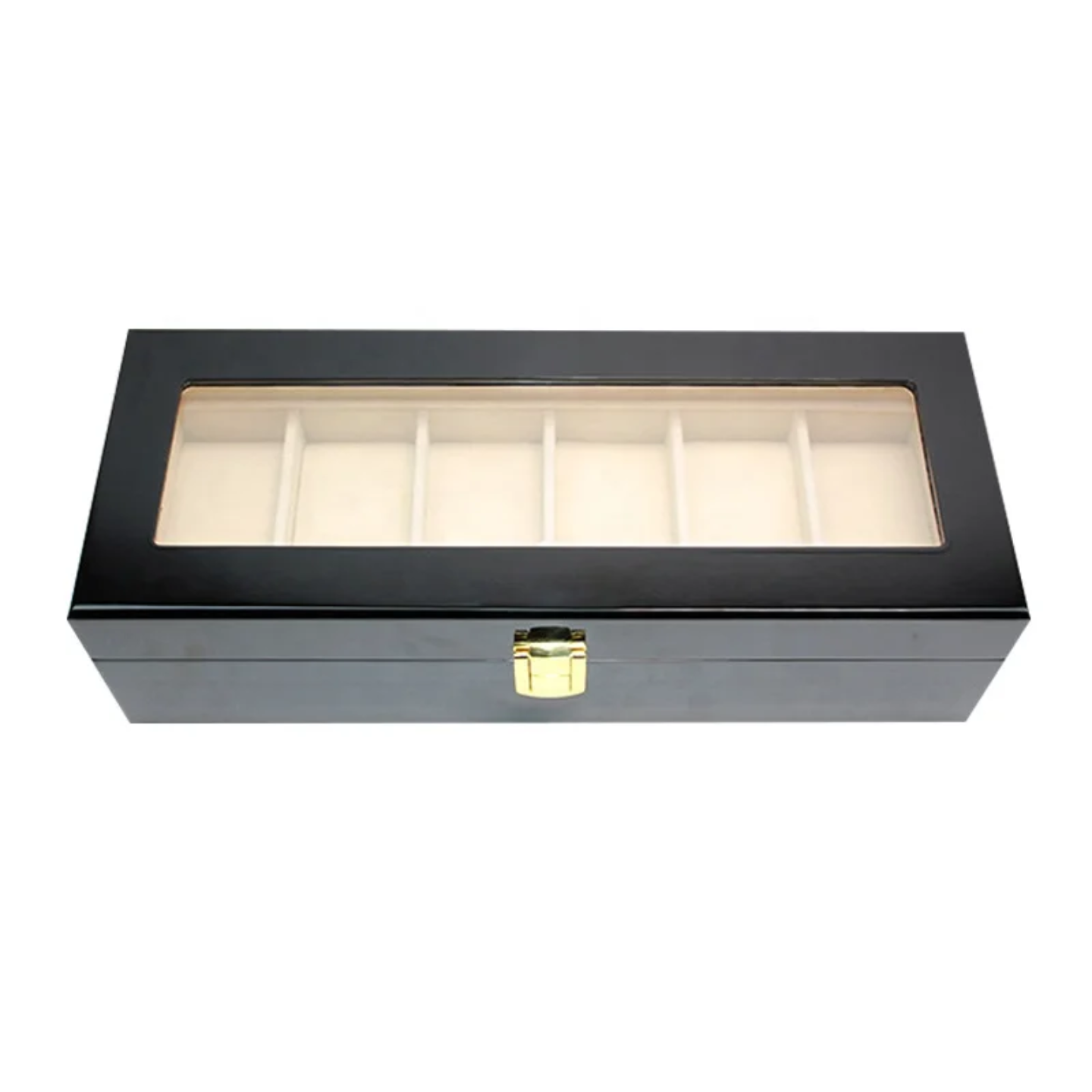 Premium Wooden 6-Slot Watch Organizer Box – Luxury Watch Display Case in Kenya