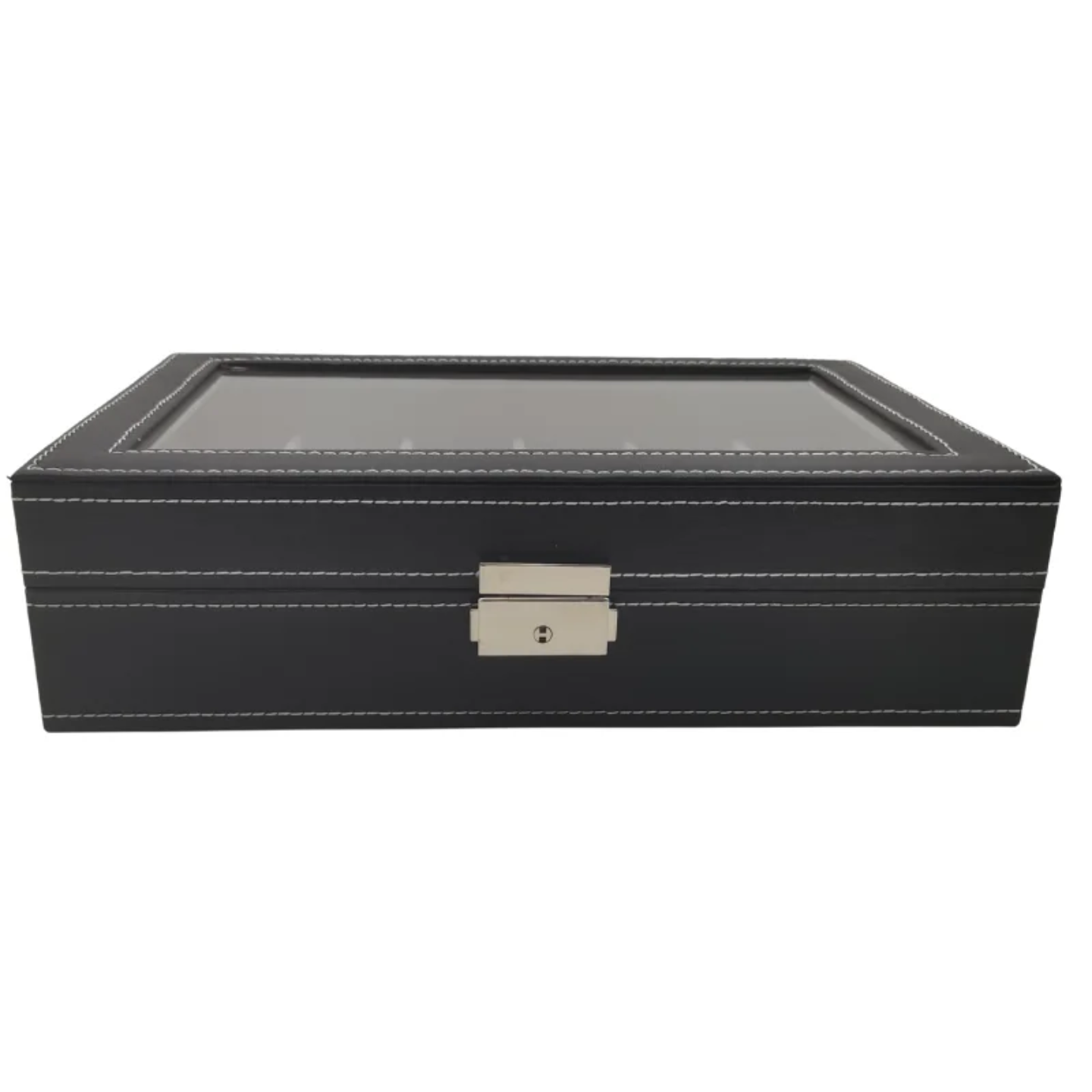 Genuine Leather 12-Slot Watch Organizer Box with Lock & Key – Luxury Watch Storage Case in Kenya