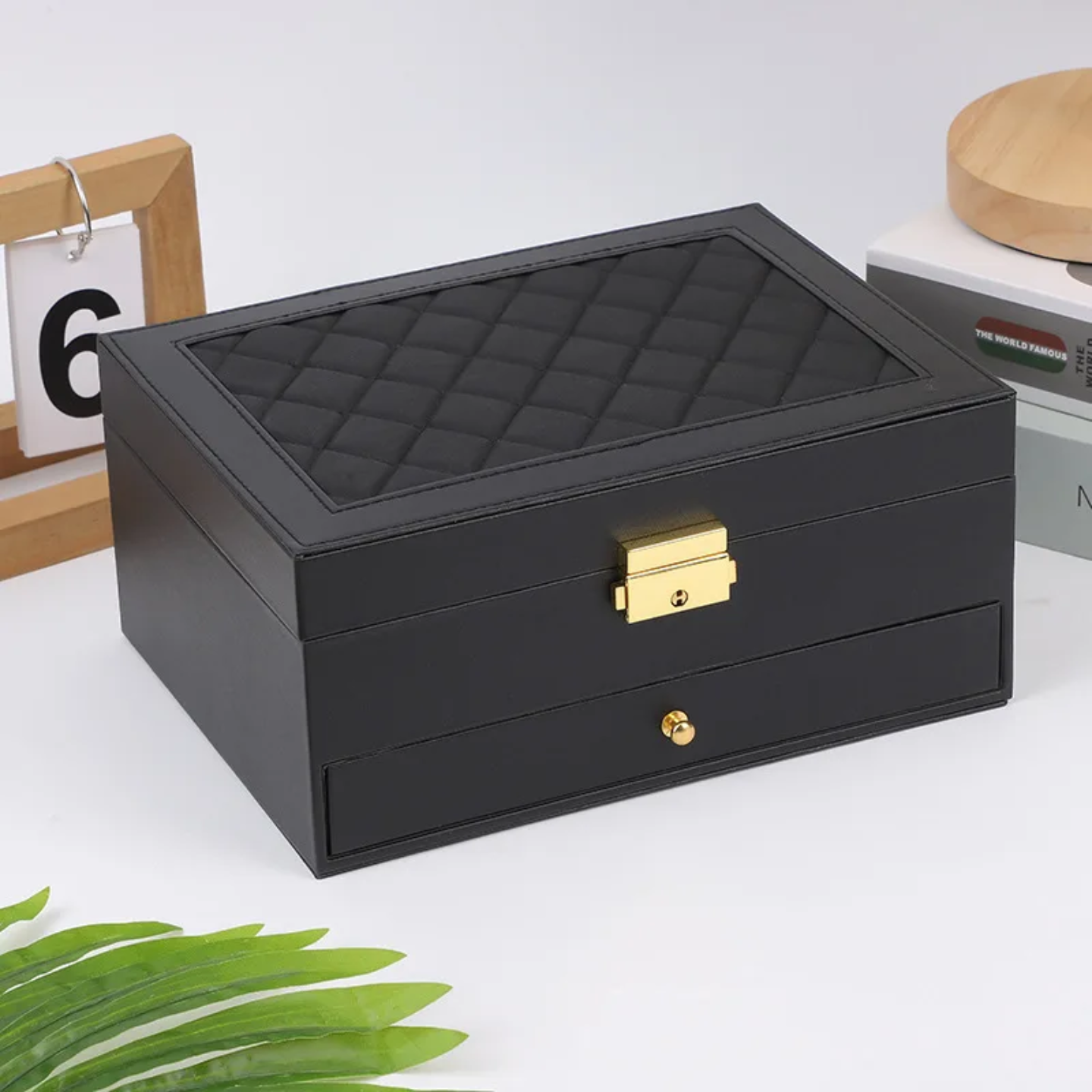 2 tier jewery organizer box